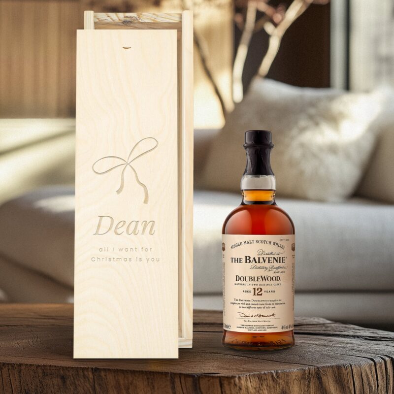 Bild von the balvenie whisky in kiste mjpg | 🌟 Gravur nach Wunsch 🪄