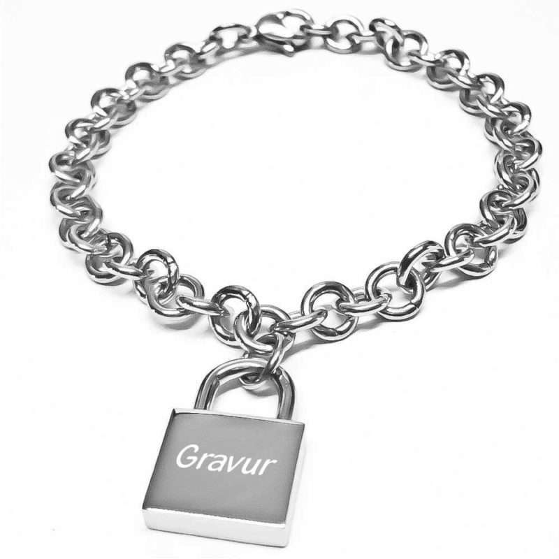 Bild von armband mit gravur schloss edejpg | 🌟 Gravur nach Wunsch 🪄