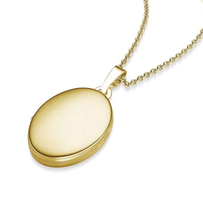 Bild von medaillon gold oval mit foto sjpg | 🌟 Gravur nach Wunsch 🪄