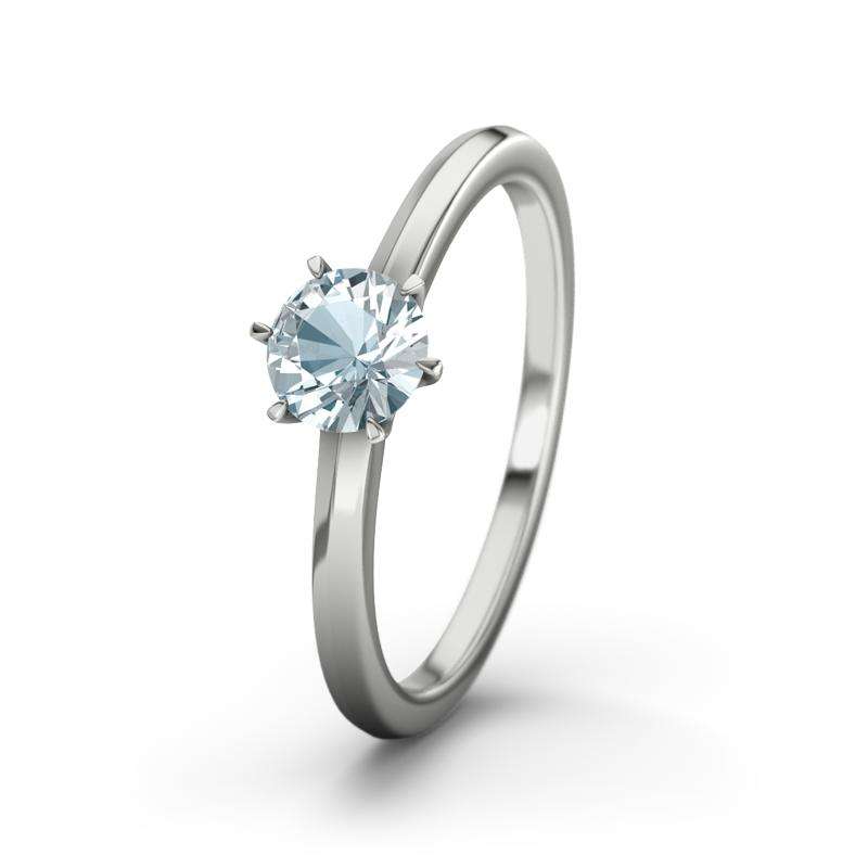 Bild von aquamarin platinumring kansasjpg | 🌟 Gravur nach Wunsch 🪄