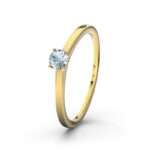 Bild von   aquamarin gelbgoldring laosjpg | 🌟 Gravur nach Wunsch 🪄
