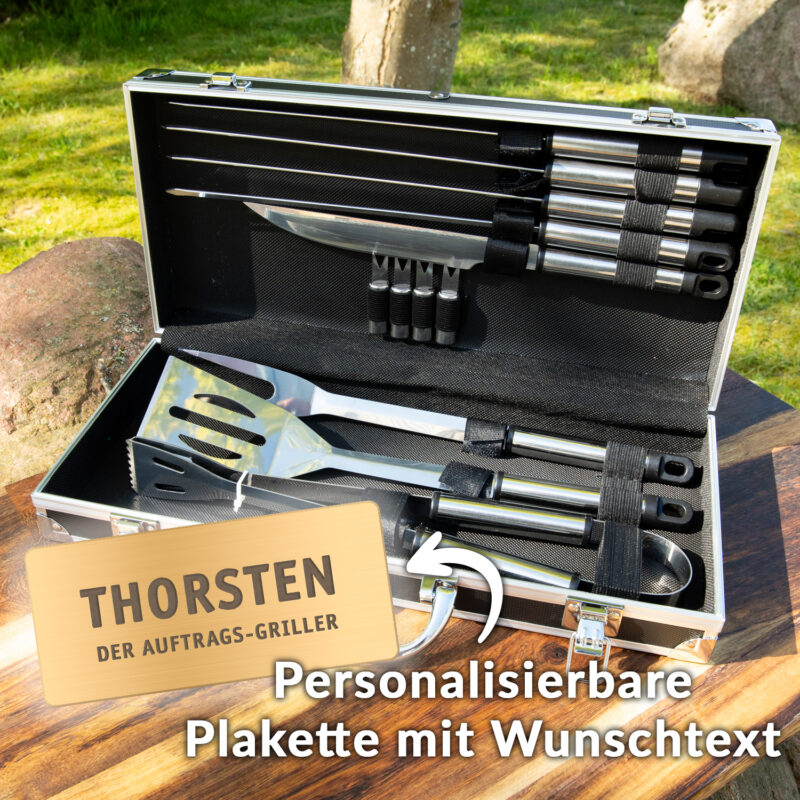 Bild von grillset mit gravurjpg | 🌟 Gravur nach Wunsch 🪄