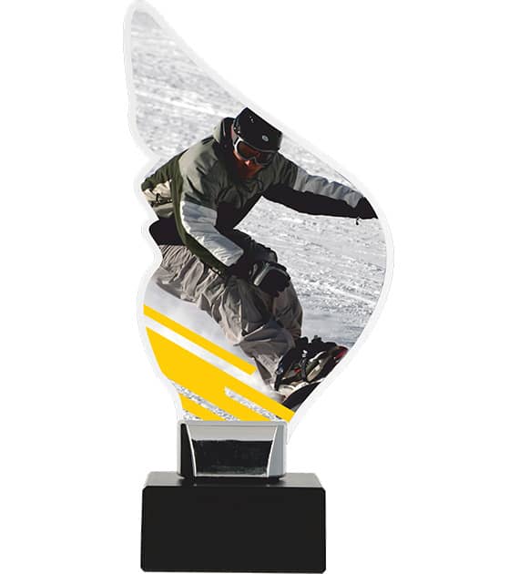 Bild von acryltrophaee alpinen snowboarjpg | 🌟 Gravur nach Wunsch 🪄